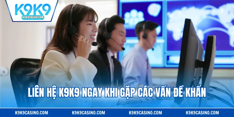 Liên hệ ngay khi gặp các vấn đề khẩn cấp tại K9K9